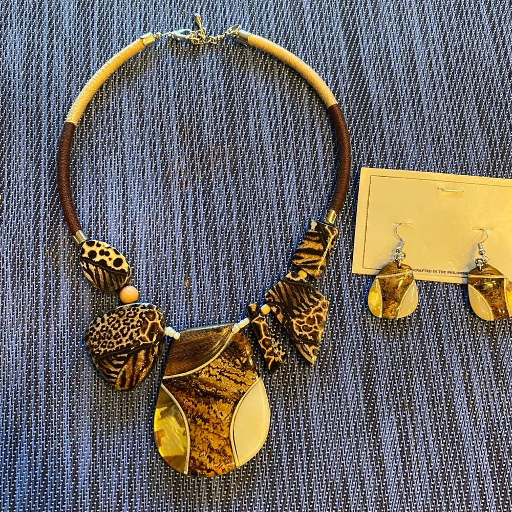 Animal print necklace necklace - Picture 2 of 3